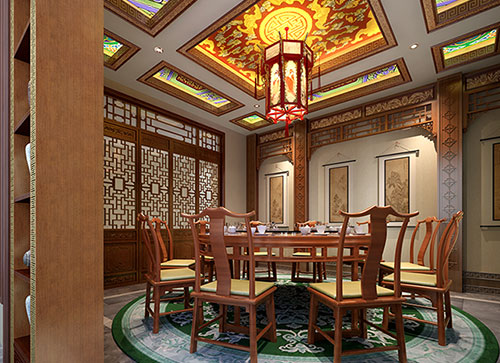 椒江中式古典风格家居装修设计效果图