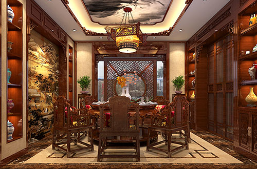 椒江温馨雅致的古典中式家庭装修设计效果图