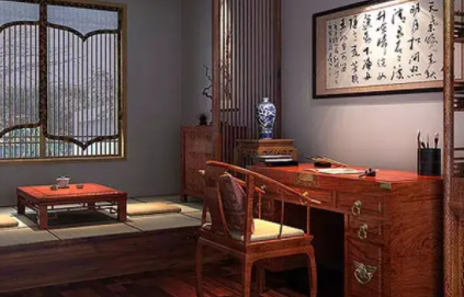 椒江书房中式设计美来源于细节